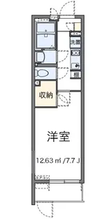 クレイノサニープレイス宮前平L【1階】の間取り