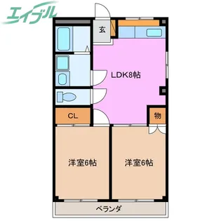 トラストB・D【3階】の間取り