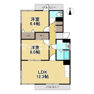 コーポ・南風【2階】の間取り