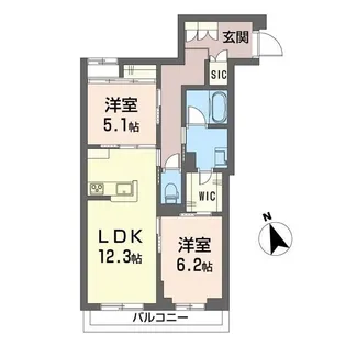 エテルカート【2階】の間取り