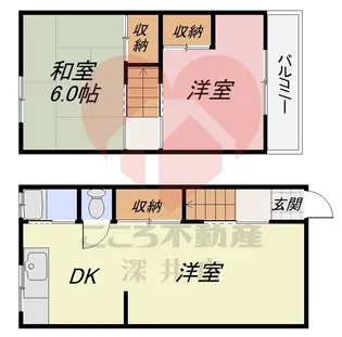 大阪府八尾市恩智中町2【一戸建】の間取り