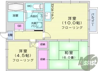 イル・デ・レーブ【2階】の間取り