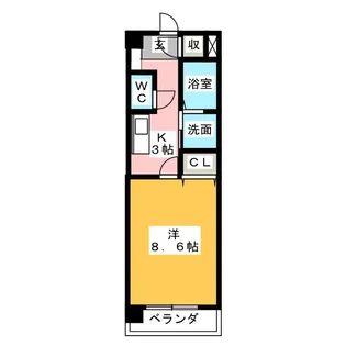 シャインパーク【3階】の間取り