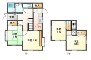 岐阜県瑞浪市寺河戸町【一戸建】の間取り