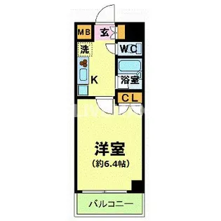 パレステュディオ南麻布【4階】の間取り