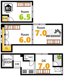 広島県広島市中区舟入川口町【マンション】の間取り