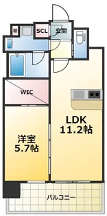 グランカーサ新大阪SOUTH【8階】の間取り