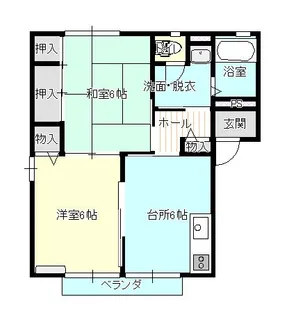 グレースプレジオ B【2階】の間取り