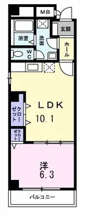 ル・シエル【1階】の間取り