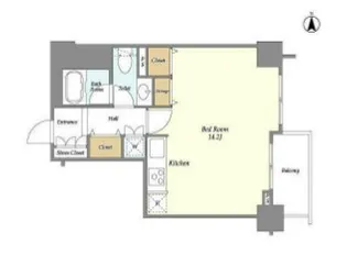 エムジー目黒駅前【12階】の間取り