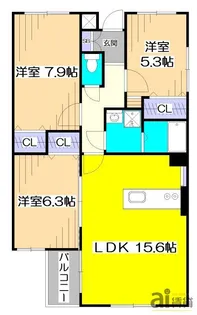 Aifort.府中【5階】の間取り