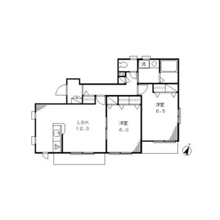 イーストコート由比ガ浜【1階】の間取り