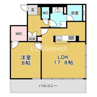 VIA定禅寺【8階】の間取り