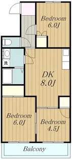 ロイヤルハイツII【3階】の間取り