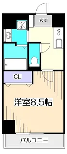 東京都国立市東1【マンション】の間取り