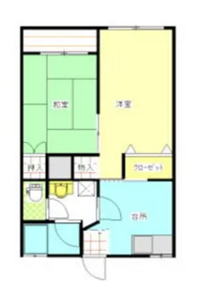 2DKの間取り画像