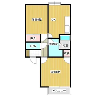 山形県山形市肴町【アパート】の間取り