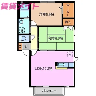 ハイネス21 C棟【2階】の間取り