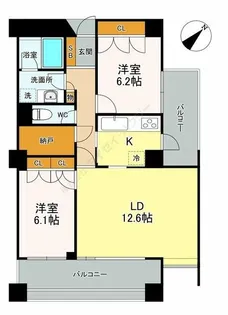 グランドメゾン武蔵小山【12階】の間取り