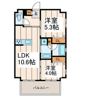 フロントコート両国【3階】の間取り