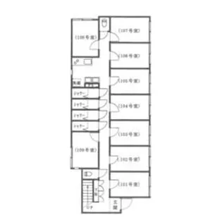 アルビオンシティ仙川【1階】の間取り