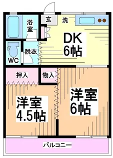 神奈川県川崎市多摩区枡形3【アパート】の間取り