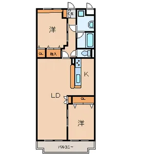 FメゾンII【3階】の間取り