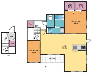 ALSOLE Sakurashinmachi【2階】の間取り