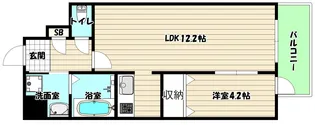 大阪府大阪市淀川区新高3【マンション】の間取り