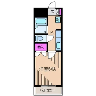神奈川県川崎市中原区木月4【アパート】の間取り
