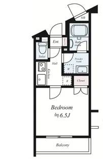 グリフィン武蔵中原・スクエアコート【4階】の間取り