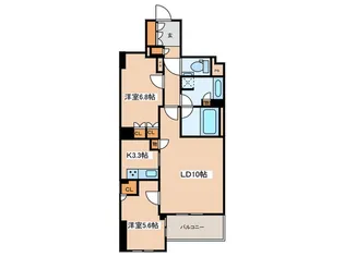 神楽坂トワイシアヒルサイドレジデンス【4階】の間取り