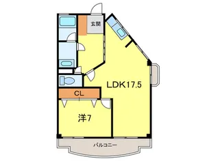 苦楽園グリーンハイツ【5階】の間取り