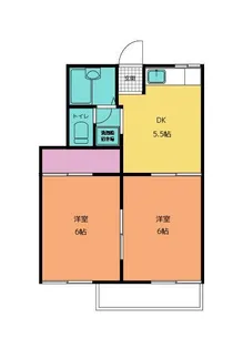 フォーブル秋野A【2階】の間取り