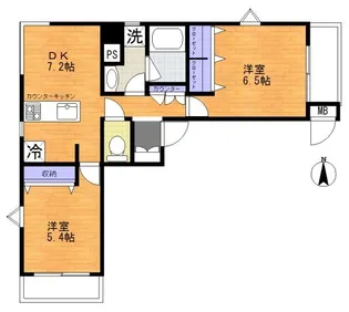 ユニテ柿生【3階】の間取り