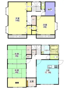 東京都八王子市めじろ台2【一戸建】の間取り