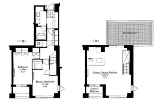 フレンシア外苑西【7階】の間取り