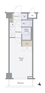 サンパティオ文京千石【5階】の間取り