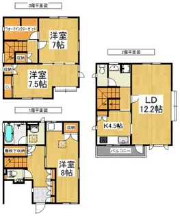 埼玉県朝霞市仲町2【一戸建】の間取り