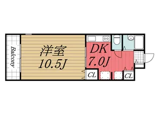 千葉県千葉市美浜区高洲1【マンション】の間取り