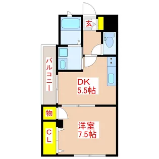 クオリティホーム薬師【4階】の間取り