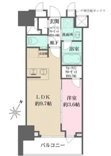 東京都中央区日本橋人形町2【マンション】の間取り