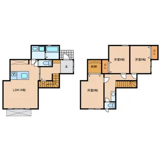 静岡県浜松市中央区広沢2【一戸建】の間取り