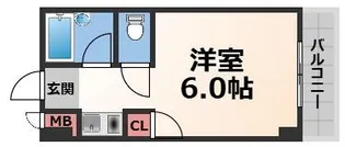スペラーレ今里【5階】の間取り