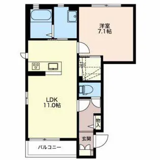 ソサイティー上袋【1階】の間取り