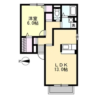 日光ハイツ並松【1階】の間取り