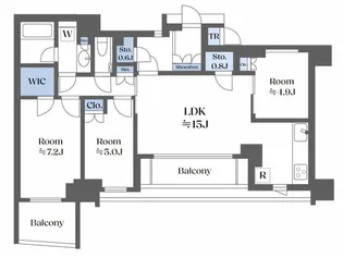 ドレッセ世田谷桜レジデンス【9階】の間取り