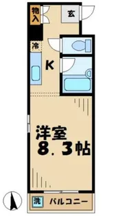 東京都八王子市大塚【マンション】の間取り