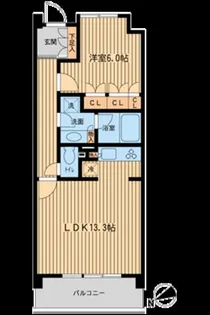 東京都世田谷区若林4【マンション】の間取り