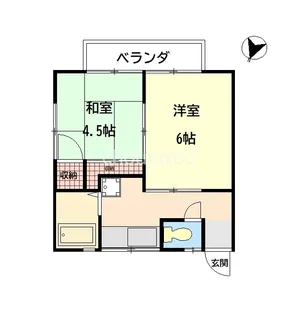 サンハウス松本A【2階】の間取り